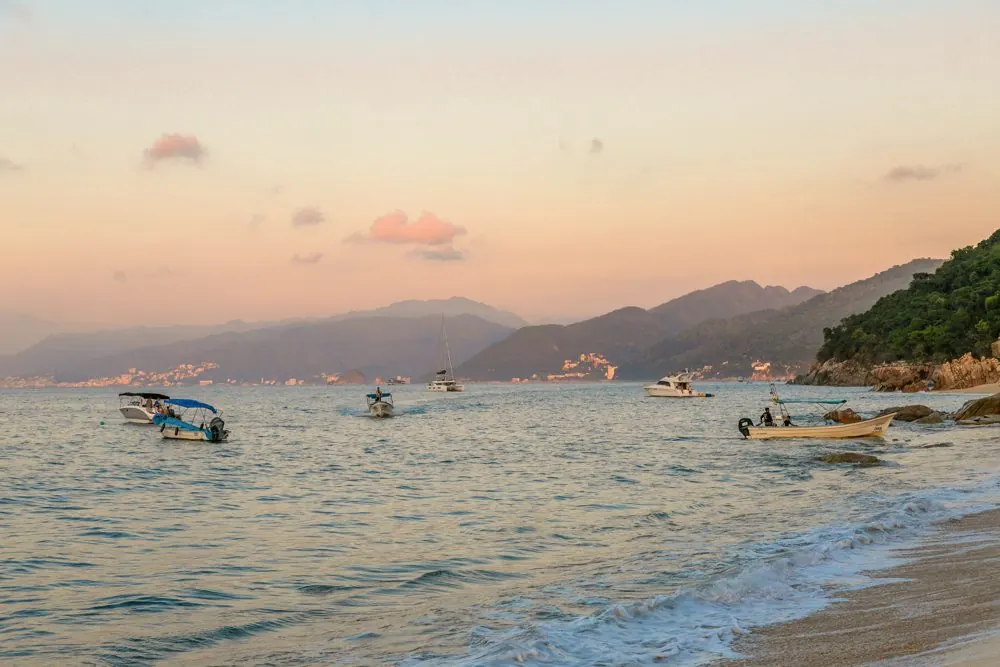 Arriving by sea to Quimixto from Boca de Tomatlan, Puerto Vallarta